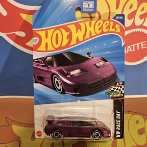 HotWheels '94 Bugatti EB110 SS Purple Race Car